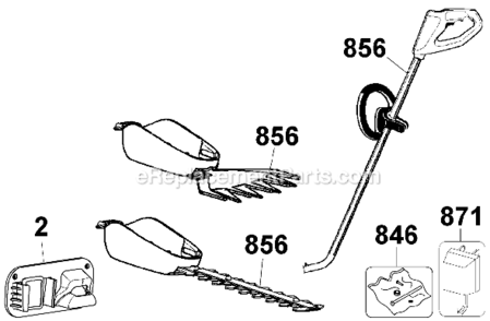 Page A Diagram and Parts List for GS700  Black and Decker Trimmer